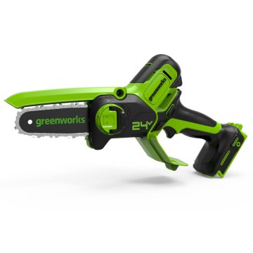 Цепная мини-пила аккумуляторная GREENWORKS GD24CSMNX, 24V, 15см, бесщеточная, без аккумулятора и ЗУ