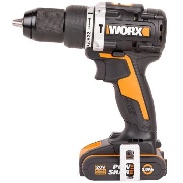 Дрель-шуруповерт ударная WORX WX352.9 аккумуляторная бесщеточная, 20В, Без аккумулятора и зарядного устройства