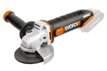 Угловая шлифмашина WORX WX800.9 аккумуляторная 20V, 115мм, Без аккумулятора и зарядного устройства