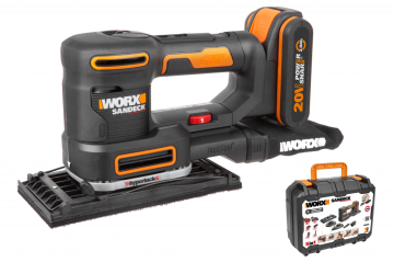 Виброшлифмашина WORX WX820.9 аккумуляторная 20V