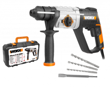 Перфоратор WORX WX339 электрический 220V, 800Вт, в кейсе