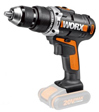 Дрель-шуруповерт ударная WORX WX372.9 аккумуляторная, 20В, Без аккумулятора и зарядного устройства