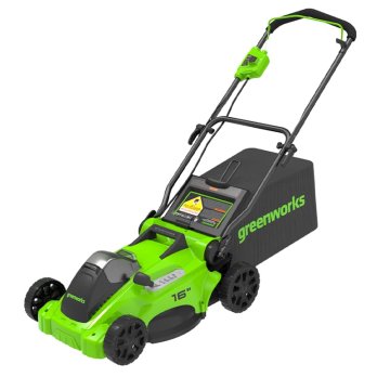 Газонокосилка аккумуляторная GREENWORKS GD40LM16X, 40V, 41 см, бесщеточная