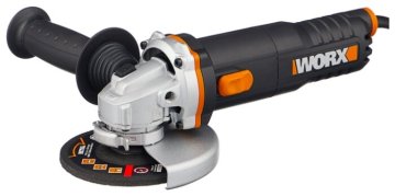 Угловая шлифмашина WORX WX712 электрическая 220V, 860Вт, 125мм, в кейсе