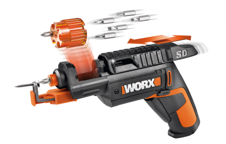 Отвертка WORX WX255 4V SD Slide Driver аккумуляторная с ЗУ и набором бит (6шт)