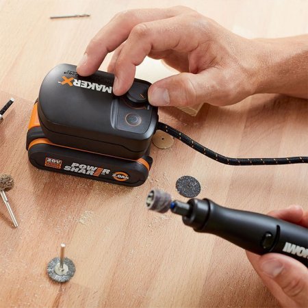 Адаптер WORX WA7161 20V для MAKER X с USB, Без аккумулятора и зарядного устройства