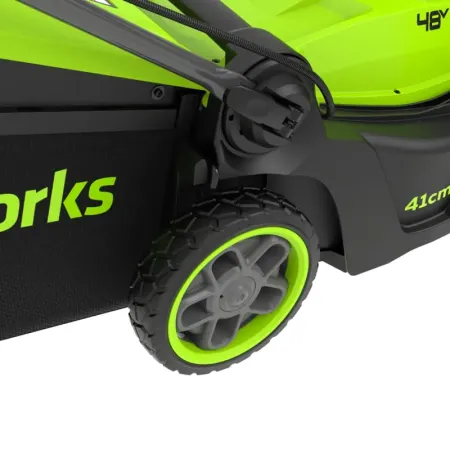 Газонокосилка аккумуляторная GREENWORKS GD24X2LM411 ,  2х24V, 41 см, бесщеточная (2520907)