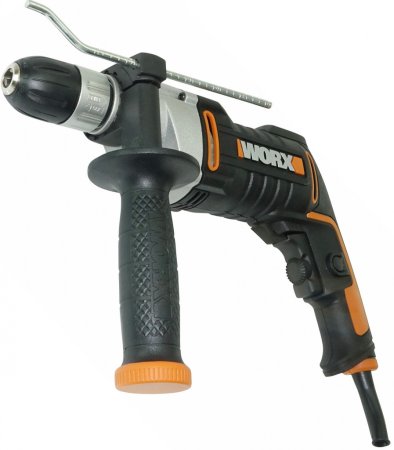 Дрель-шуруповерт ударная WORX WX318 электрическая 220V, 810Вт, в кейсе, Без аккумулятора и зарядного устройства