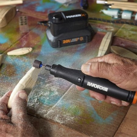 Гравировальная машинка WORX WX739.9 20V аккумуляторная, Без аккумулятора и зарядного устройства