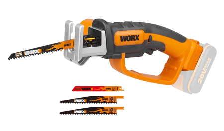 Садовая сабельная пила аккумуляторная WORX WG894E.9, 20В, 16мм, Без аккумулятора и зарядного устройства