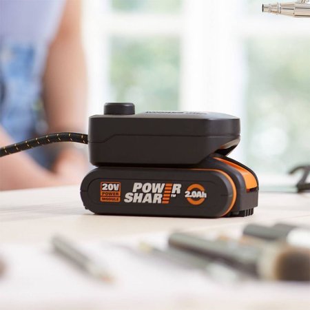 Адаптер WORX WA7161 20V для MAKER X с USB, Без аккумулятора и зарядного устройства