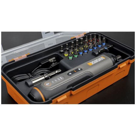 Отвертка WORX WX240 4V аккумуляторная с набором бит 26 шт Отвертка WORX WX240 4V аккумуляторная с набором бит 26 шт