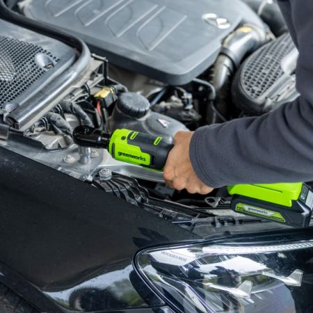 Гайковерт-трещотка GREENWORKS GD24RW 24V 3804007 (1/2") бесщеточная аккумуляторная