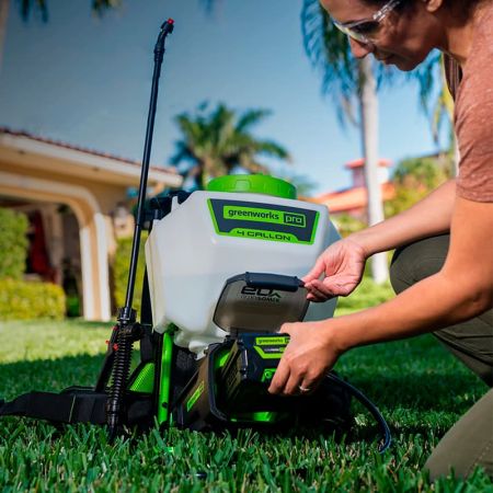 Садовый опрыскиватель  аккумуляторный Greenworks GW-BPS60, Арт.5300107, 60V Садовый опрыскиватель  аккумуляторный Greenworks GW-BPS60, Арт.5300107, 60V