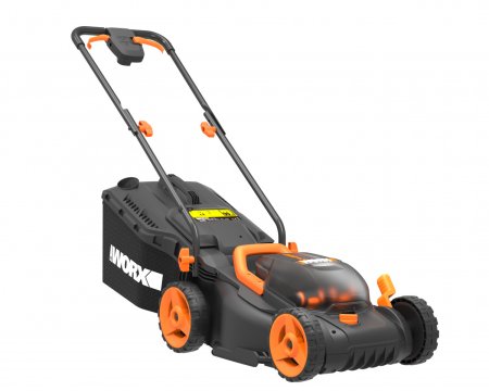 Газонокосилка аккумуляторная WORX WG779E.9, 40В, 34 см, 2 аккумулятора по 2,5 Ач + двойное ЗУ 2x2A