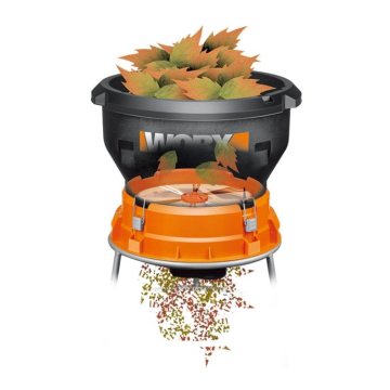 Садовый измельчитель травы электрический WORX WG430, 220V, 1400Вт, 36см