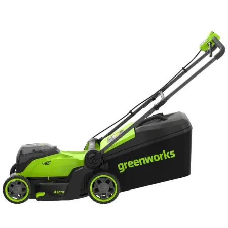 Газонокосилка аккумуляторная GREENWORKS GD24X2LM411 ,  2х24V, 41 см, бесщеточная (2520907)