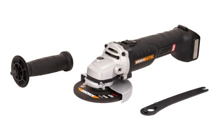 Угловая шлифмашина бесщёточная аккумуляторная WORX WX813.9, 115мм, 20В, без АКБ и ЗУ Угловая шлифмашина бесщёточная аккумуляторная WORX WX813.9, 115мм, 20В, без АКБ и ЗУ