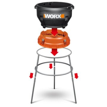 Садовый измельчитель травы электрический WORX WG430, 220V, 1400Вт, 36см