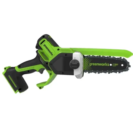 Цепная мини пила аккумуляторная GREENWORKS GD24CS15, 24V, 15см, бесщеточная, с автоматической смазкой цепи, без аккумулятора и ЗУ