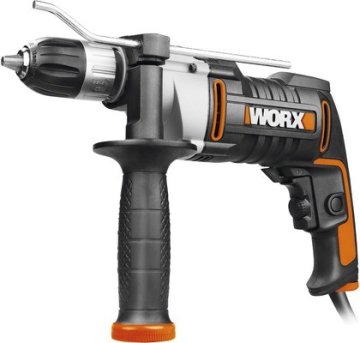 Дрель-шуруповерт ударная WORX WX318 электрическая 220V, 810Вт, в кейсе