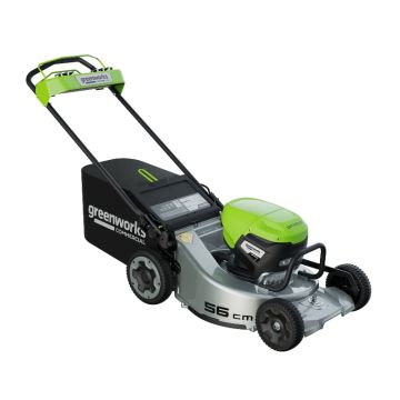 Газонокосилка аккумуляторная GREENWORKS LM221S Арт. 2519407, OPTIMUSTM, 82V, 56см, самоходная, бесщеточная, без АКБ и ЗУ