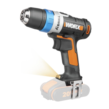 Умная дрель-шуруповерт аккумуляторная WORX WX178.9 AiDrill, 20Нм, 20В