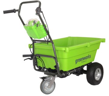 Садовая тележка самоходная аккумуляторная GREENWOKS G40GC, 40V, 106 л