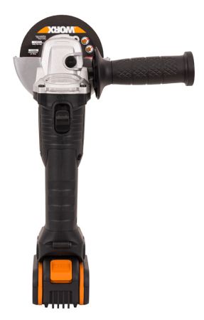 Угловая шлифмашина бесщёточная аккумуляторная WORX WX813, 115мм, 20В, 4Ач х1, ЗУ 2А Угловая шлифмашина бесщёточная аккумуляторная WORX WX813, 115мм, 20В, 4Ач х1, ЗУ 2А