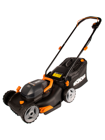 Газонокосилка аккумуляторная WORX WG743E.9, 40V Li Lawn Mower, 40см, 2 аккумулятора по 4 Ач + двойное ЗУ 2x2A