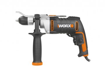 Дрель-шуруповерт ударная WORX WX318 электрическая 220V, 810Вт, в кейсе