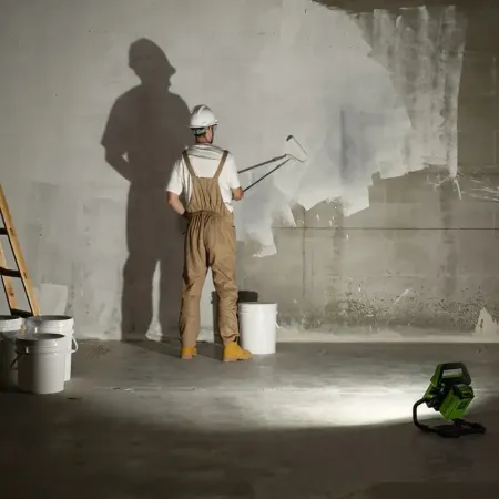 LED-прожектор GREENWORKS G40WLH с гибридным питанием, 40V / 220V, 1000/2000 лм, без аккумулятора и ЗУ