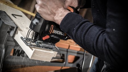 Лобзик WORX WX477.1 электрический 220V, 500Вт, в кейсе