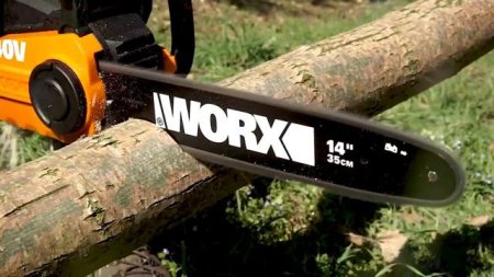Цепная пила аккумуляторная WORX WG384E.9,40В, 35 см, бесщеточная, Без аккумулятора и зарядного устройства