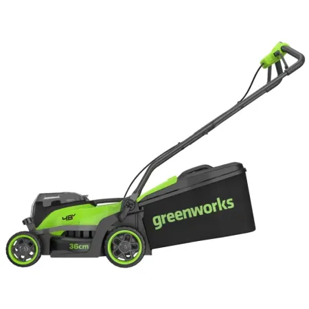 Газонокосилка аккумуляторная GREENWORKS GD24X2LM361,  2х24V, 36 см, бесщеточная, бесщеточная (2520707)