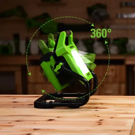 LED-прожектор GREENWORKS G40WLH с гибридным питанием, 40V / 220V, 1000/2000 лм, без аккумулятора и ЗУ