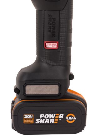 Угловая шлифмашина бесщёточная аккумуляторная WORX WX813, 115мм, 20В, 4Ач х1, ЗУ 2А Угловая шлифмашина бесщёточная аккумуляторная WORX WX813, 115мм, 20В, 4Ач х1, ЗУ 2А