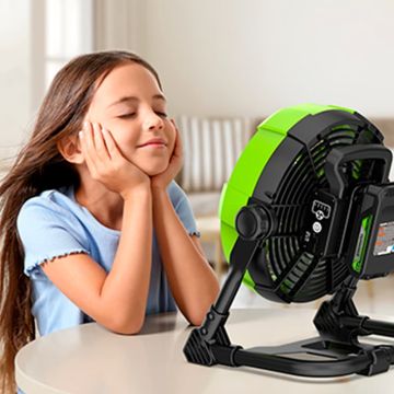 Вентилятор с гибридным питанием GREENWORKS G24FAN (3503407), 24 V, без АКБ и ЗУ