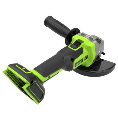 Угловая шлифовальная машина акк. GREENWORKS AG590, 24V, б/щет, 125 мм, 8500 об/мин, Anti-Kickback 