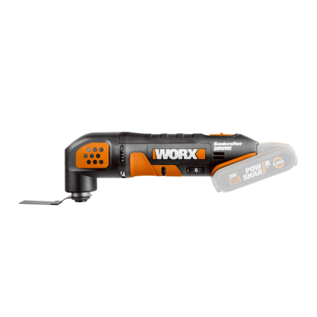 Реноватор WORX WX682.9 аккумуляторный 20V, Без аккумулятора и зарядного устройства