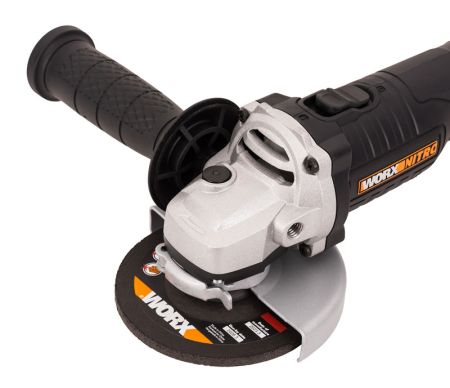 Угловая шлифмашина бесщёточная аккумуляторная WORX WX813.9, 115мм, 20В, без АКБ и ЗУ Угловая шлифмашина бесщёточная аккумуляторная WORX WX813.9, 115мм, 20В, без АКБ и ЗУ