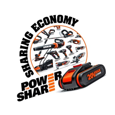 Комплект WORX WA3611: 2 Аккумулятора на 4 Ач + двойное зарядное устройство 2А+2А Комплект WORX WA3611: 2 Аккумулятора на 4 Ач + двойное зарядное устройство 2А+2А
