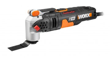 Реноватор WORX WX680 UI F30 Sonicrafter SDS электрический 220V, 350Вт, в кейсе