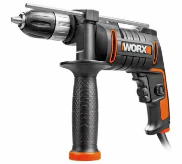 Дрель-шуруповерт ударная WORX WX317.2 электрическая 220V, 600Вт, в кейсе