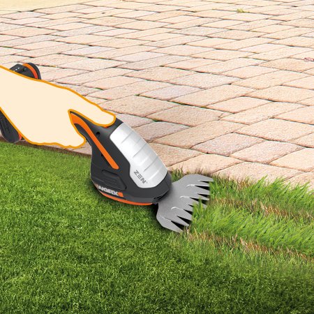 Ножницы для стрижки травы и кустарников в комплекте с тяпкой WG801E.5, c АКБ 1*2Ач и ЗУ, 1 аккумулятор 2 Ач + зарядное устройство