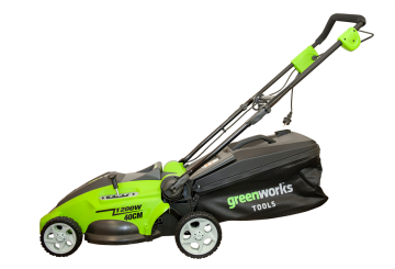 Газонокосилка электрическая GREENWORKS GLM1240, 1200W, 40 см