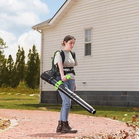 Ранцевая воздуходувка аккумуляторная GREENWORKS GD40BPG2, 40V, бесщеточный Ранцевая воздуходувка аккумуляторная GREENWORKS GD40BPG2, 40V, бесщеточный