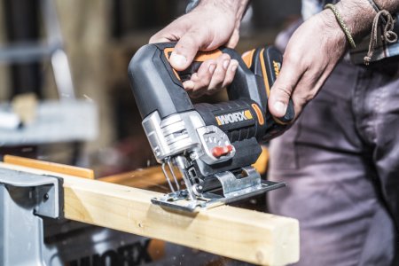 Лобзик WORX WX543.9 аккумуляторный 20V, Без аккумулятора и зарядного устройства