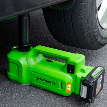 Домкрат автомобильный гидравлический GREENWORKS G24JACK 24V 3401407 аккумуляторный