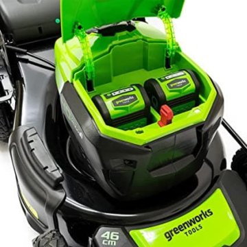 Газонокосилка аккумуляторная самоходная GREENWORKS 40V G-MAX (46 см), бесщеточная